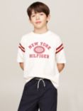 Tommy Hilfiger Kids' Embroidered T-Shirt, Ancient White