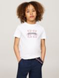 Tommy Hilfiger Kids' Regular Big Logo T-Shirt, White