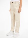 Tommy Hilfiger Kids' Skater Chino Trousers, Classic Beige