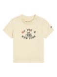 Tommy Hilfiger Baby Monotype Oval New York Logo T-Shirt, Lemon Zest