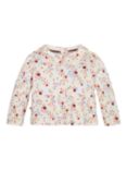 Tommy Hilfiger Baby Floral Logo Print Long Sleeve Top, Ancient White Flower