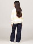 Tommy Hilfiger Mix Stripe Jumper, Lemon Zest/White