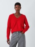 John Lewis Cashmere Blend V-Neck Sweater, Scarlett