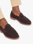 KG Kurt Geiger Francis Leather Slip On Loafers, Brown