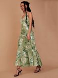 Rewritten Amelia Floral Print Maxi Dress, Green