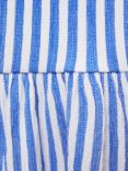 Mango Kids' Ralleta Cotton Blend Striped Dress, Blue/Multi