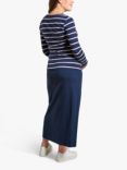 Frugi Favourite Organic Cotton Blend Maxi Maternity Skirt, Indigo