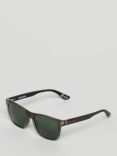 Superdry M9710062AC9W Men's SDR Traveller Sunglasses, Matte Bronze/Green