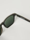 Superdry M9710062AC9W Men's SDR Traveller Sunglasses, Matte Bronze/Green