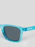 Superdry Y9710008ADVZ Unisex SDR Traveller Sunglasses, Light Blue/Smoke