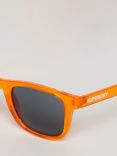 Superdry Unisex SDR Traveller Sunglasses, Orange/Smoke
