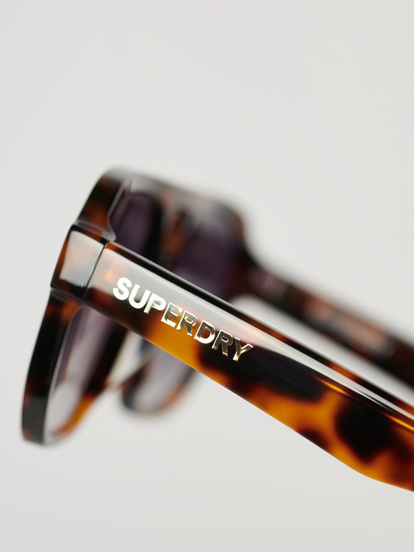 Superdry Men's SDR 70s Aviator Sunglasses, Tortoiseshell/Smoke, One Size
