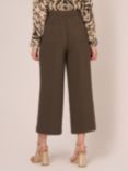 Adrianna Papell Front Pockets Cropped WIde Leg Trousers, Fatigue
