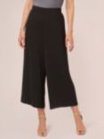 Adrianna Papell Textured Satin Pull On Trousers, Black