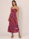 Adrianna Papell Retro Print Maxi Dress, Purple/Multi