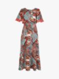 Traffic People Hubris Haze Rene Maxi Dress, Brown/Multi