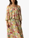 Raishma Poppy Floral Bardot Maxi Dress, Multi