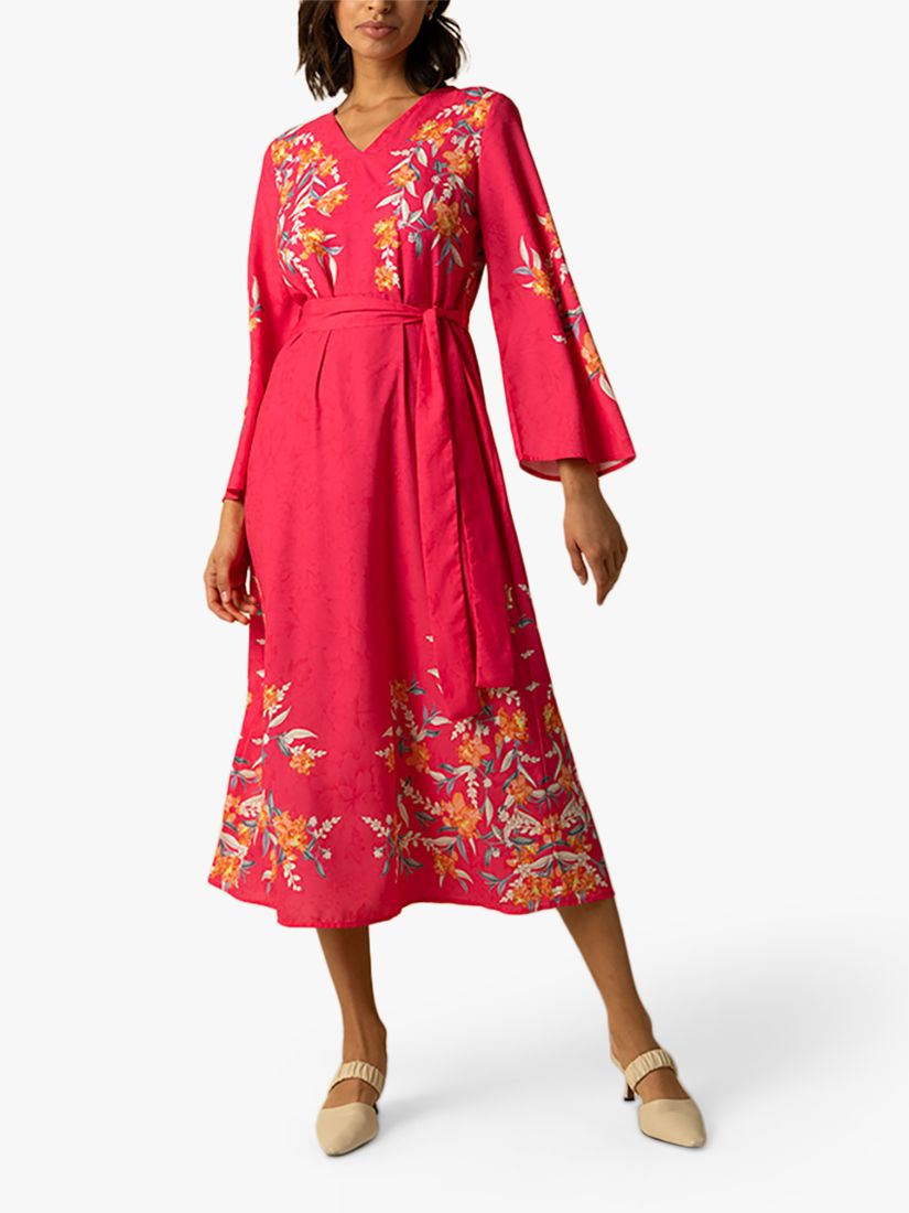 Raishma Riri Floral Dress, Pink, 8