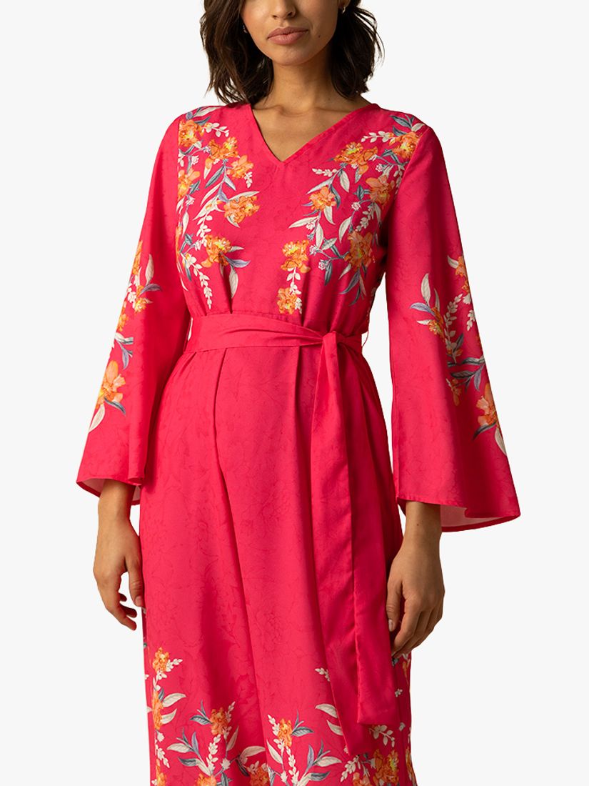 Raishma Riri Floral Dress, Pink, 8