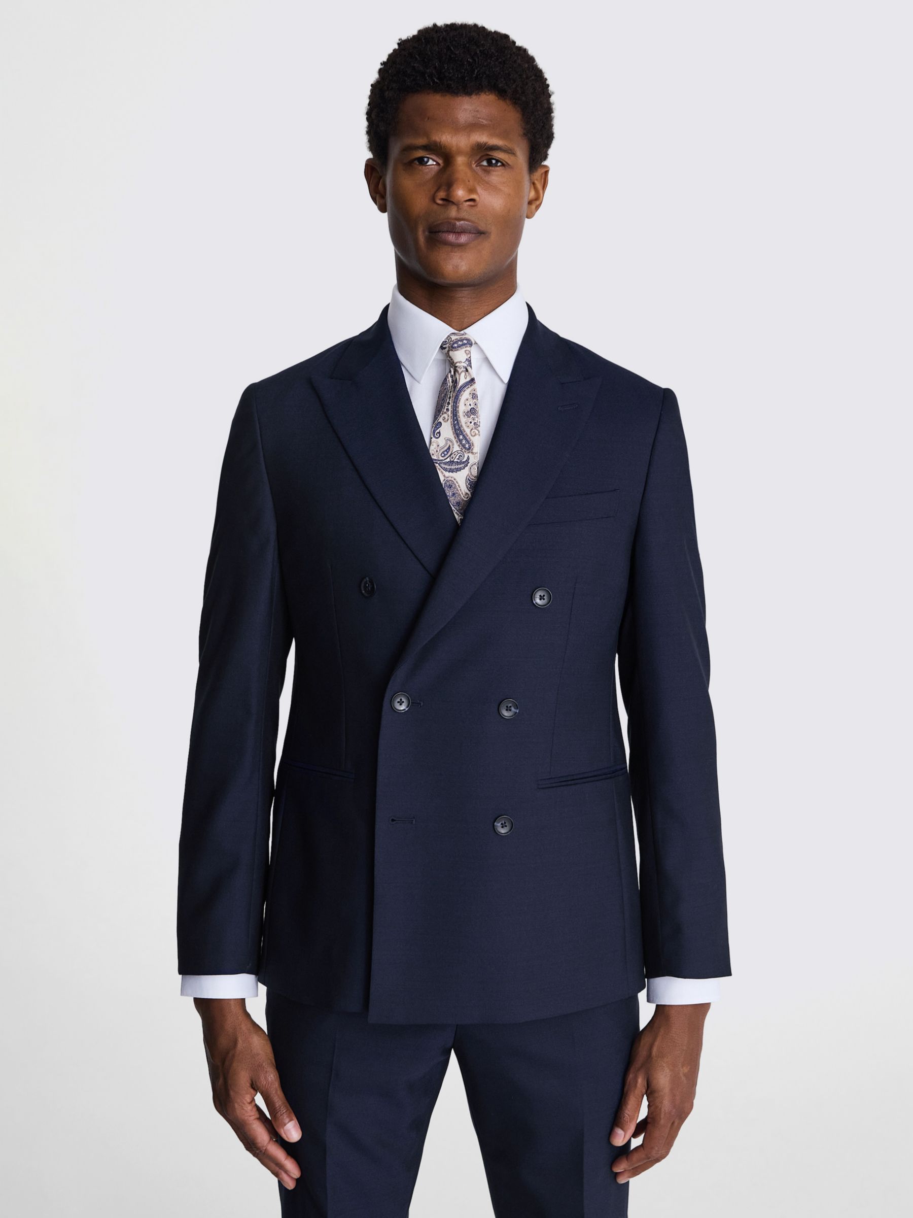 Moss x Barberis Italian Wool Tailored Fit Half Lined Jacket