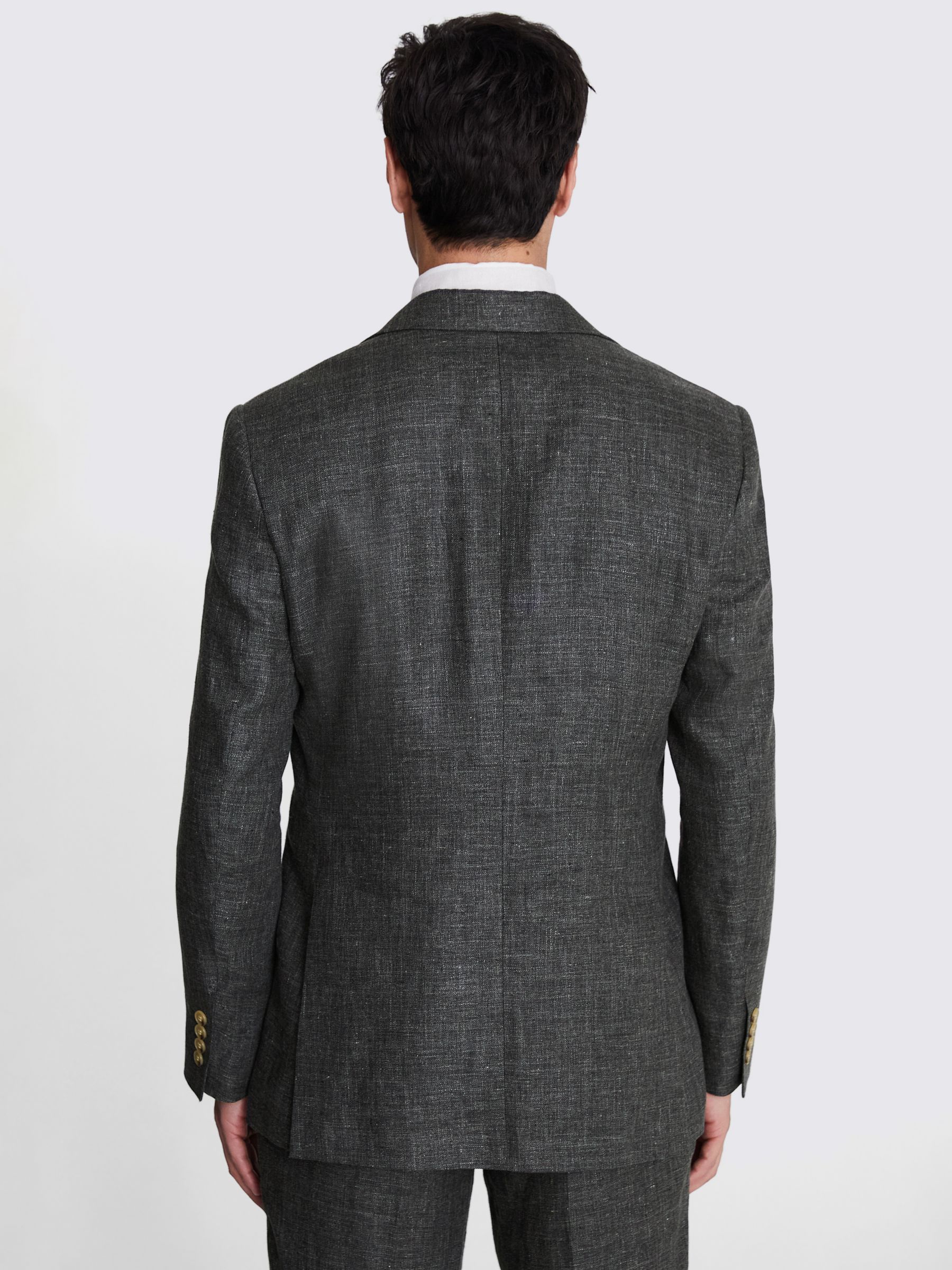 Moss Linen Suit Jacket, Khaki, 36R