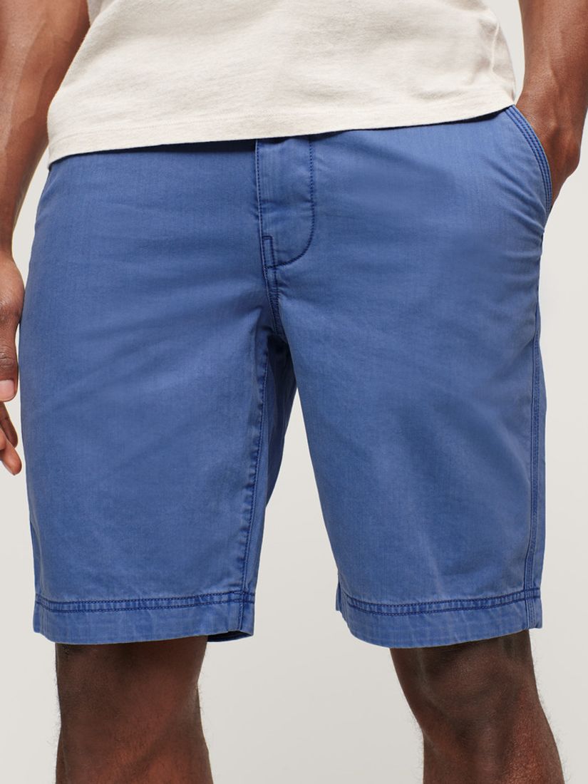Superdry Vintage International Shorts, Azure Blue, 30R