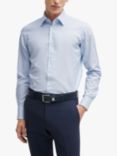 BOSS Cotton Blend Regular Fit Shirt, Light/Pastel Blue