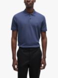 BOSS Pallas Short Sleeve Polo Shirt, Navy