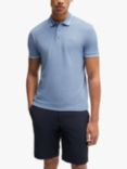BOSS Essential Paddy Polo Shirt, Open Blue