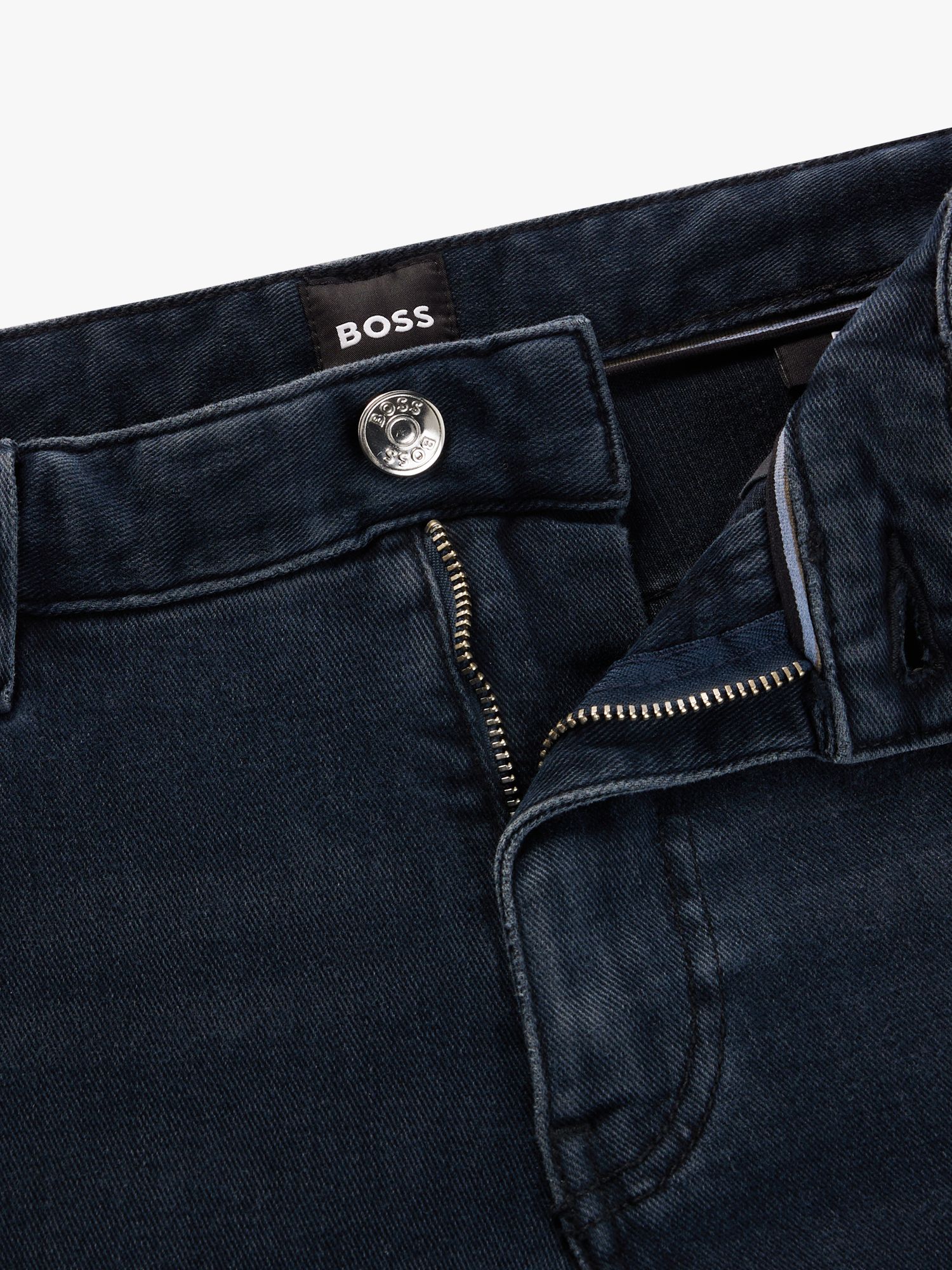 BOSS Maine Straight Fit Jeans, Dark Blue, 33R
