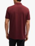 BOSS Pallas Short Sleeve Polo Shirt, Dark Red