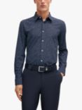 BOSS Slim Fit Spot Print Shirt, Navy