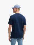 BOSS Short Sleeve Graphic Print T-Shirt, Open Blue