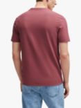 BOSS Tiburt Textured T-Shirt, Open Red