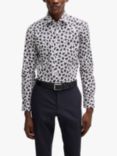 BOSS Slim Fit Print Shirt, Navy