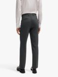 BOSS Regular Fit Wool Blend Suit Trousers, Dark Grey