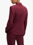 HUGO BOSS Single Breasted Blazer, Dark Red