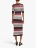 BOSS Etanah Stripe Dress, White/Multi