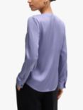 BOSS Banorah Silk Blend Top, Medium Purple