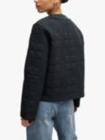 BOSS Parexilla Quilted Bomber Jacket, Black