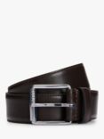 BOSS Leather Belt, Dark Brown