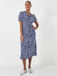 Crew Clothing Laurie Floral Dress, Multi/Blue