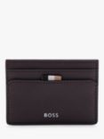 BOSS Signature Stripe Card Holder, Open Red