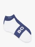 BOSS Logo Trainers Socks, Pack of 2, Navy