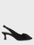 Hobbs Francis Slingback Kitten Heel Court Shoes, Black