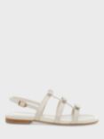Hobbs Holly Leather Bow Detail Strappy Sandals, White