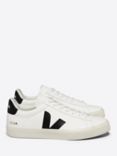 VEJA Campo Leather Trainers, Extra White/Black