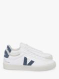 VEJA Campo Leather Suede Detail Trainers, Extra White/California