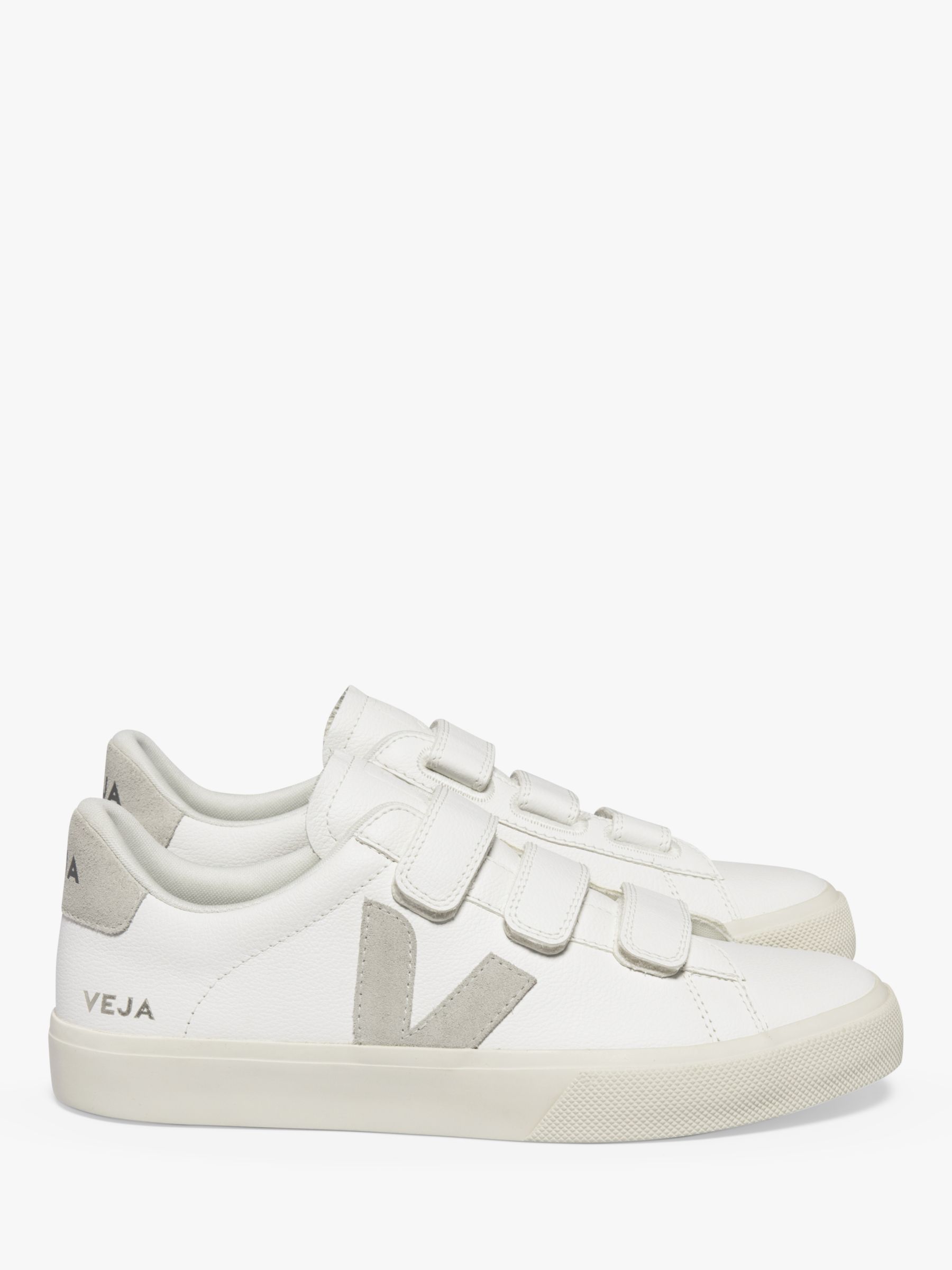 VEJA Recife Leather Trainers, Extra White/Natural, 4