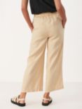 Part Two Petrines Linen Wide Leg Cropped Trousers, Warm Sand